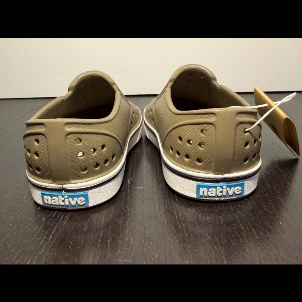 Native Miles Slip On Shoes Utility Green/Shell White Little Kids/Toddler C8